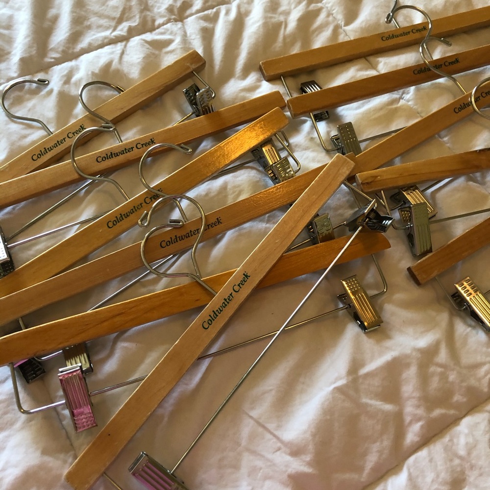10 Wooden Hangers